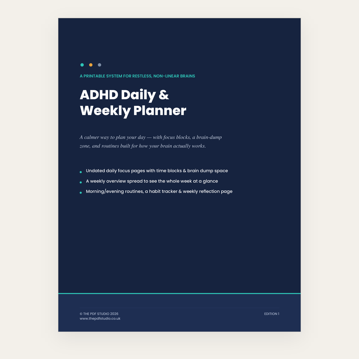 ADHD Daily & Weekly Planner